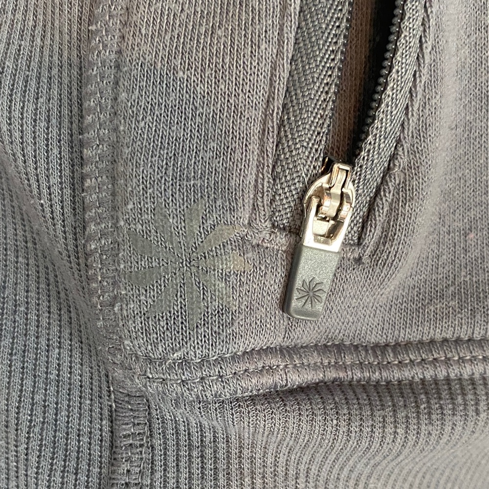 Athleta Gray Hoodie Sweatshirt - Picture 2 of 4